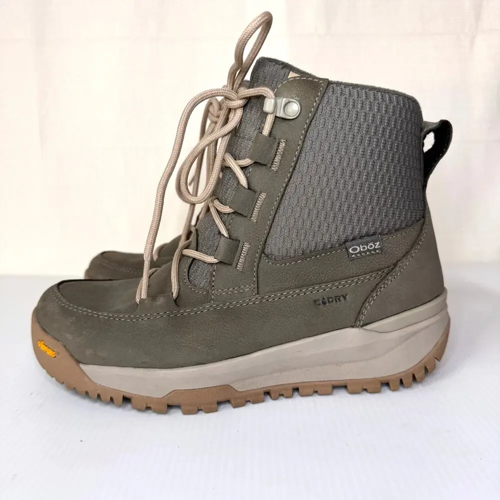 OBOZ Jourdain Boots Size 7.5 Insulated Waterproof Vibram Gorp Outdoor‎ Winter